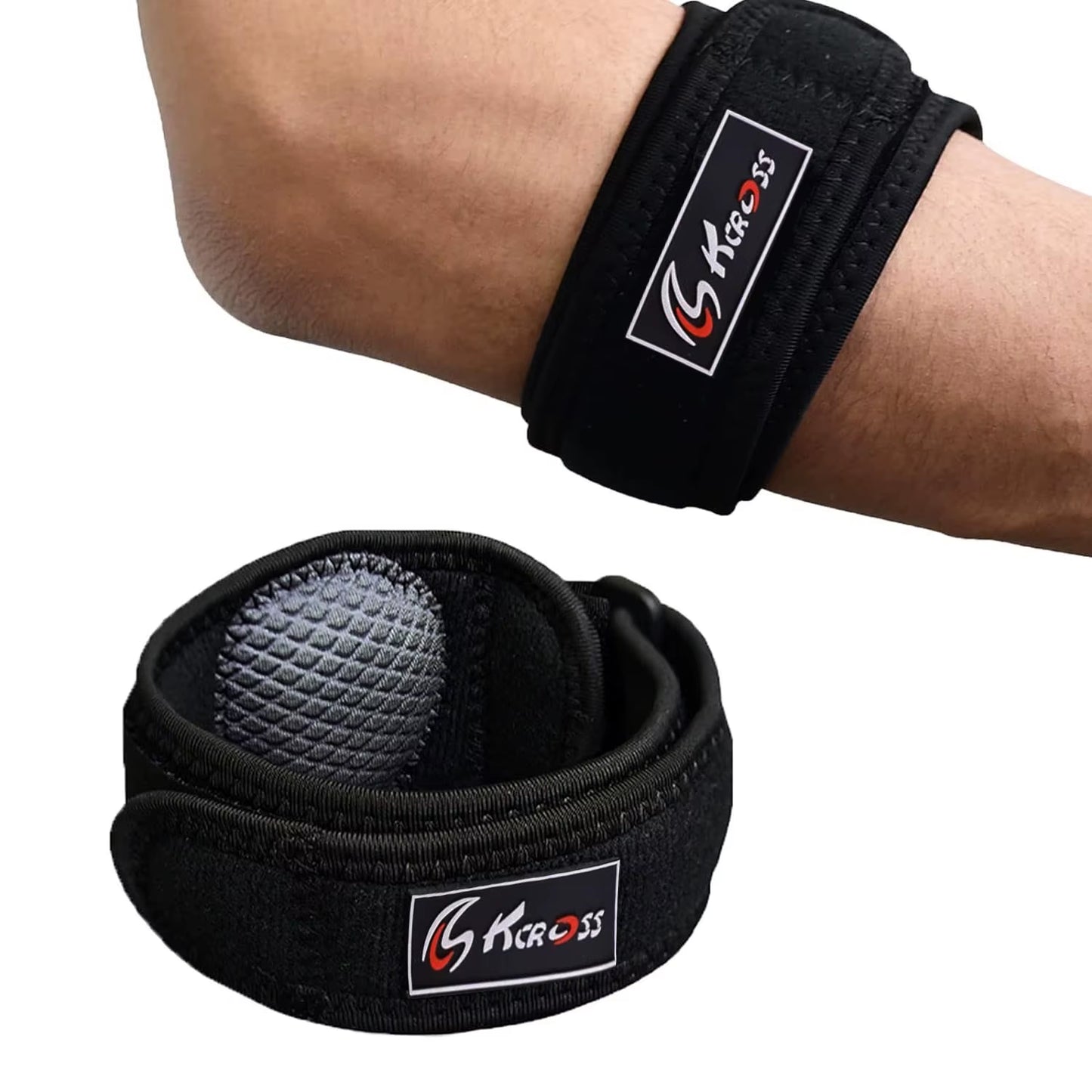 Adjustable Tennis Elbow Brace Golfers Elbow Strap Band Forearm Relief with Compression Pad for Tendonitis Men & Women